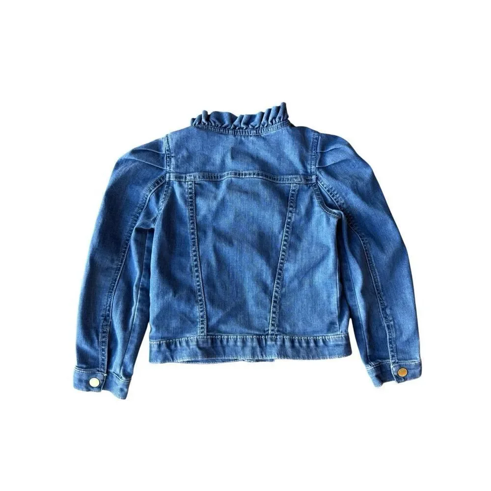 Janie & Jack Denim Puff Sleeve Jacket Size 3-4T Girls